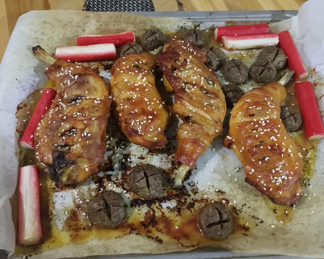 烤鸡腿（烤箱版超简单）