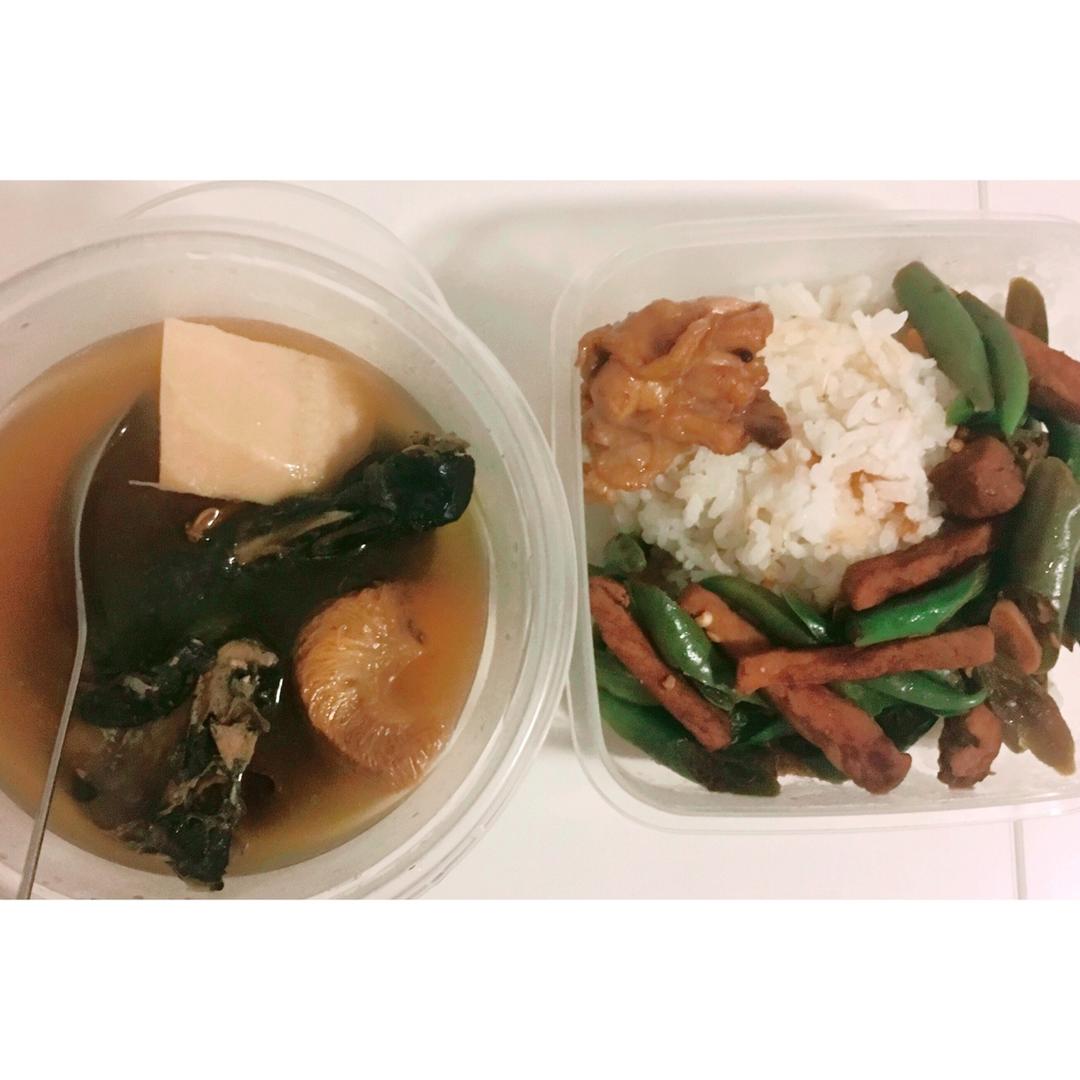 Montreal一人份的好中餐和晚餐