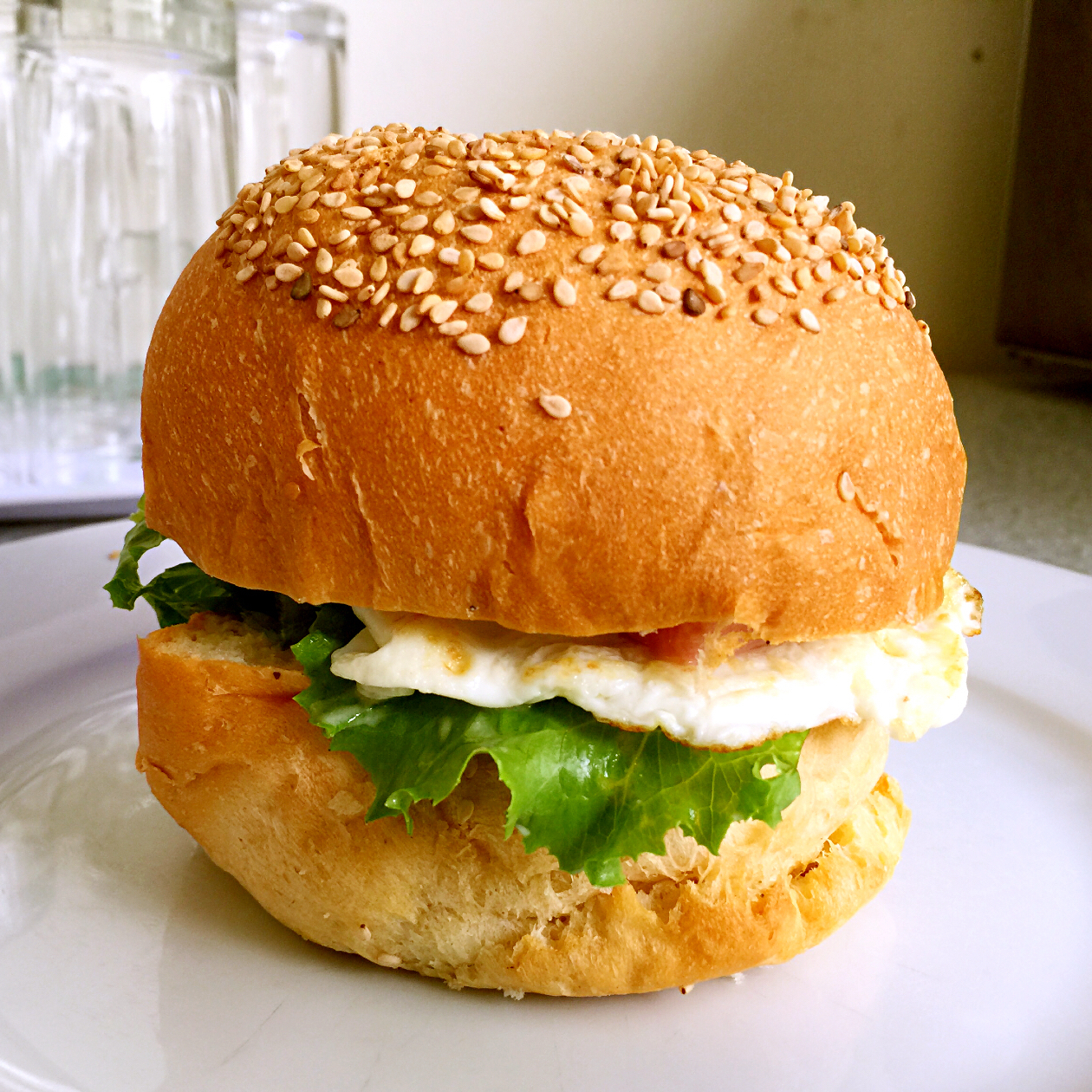 自制营养肉饼汉堡包