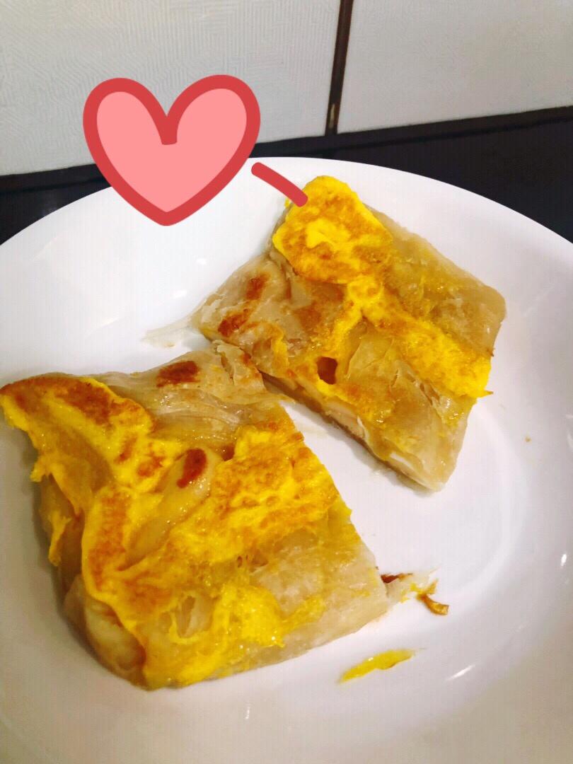 5分钟就能搞定的手抓饼早餐，酥到掉渣～