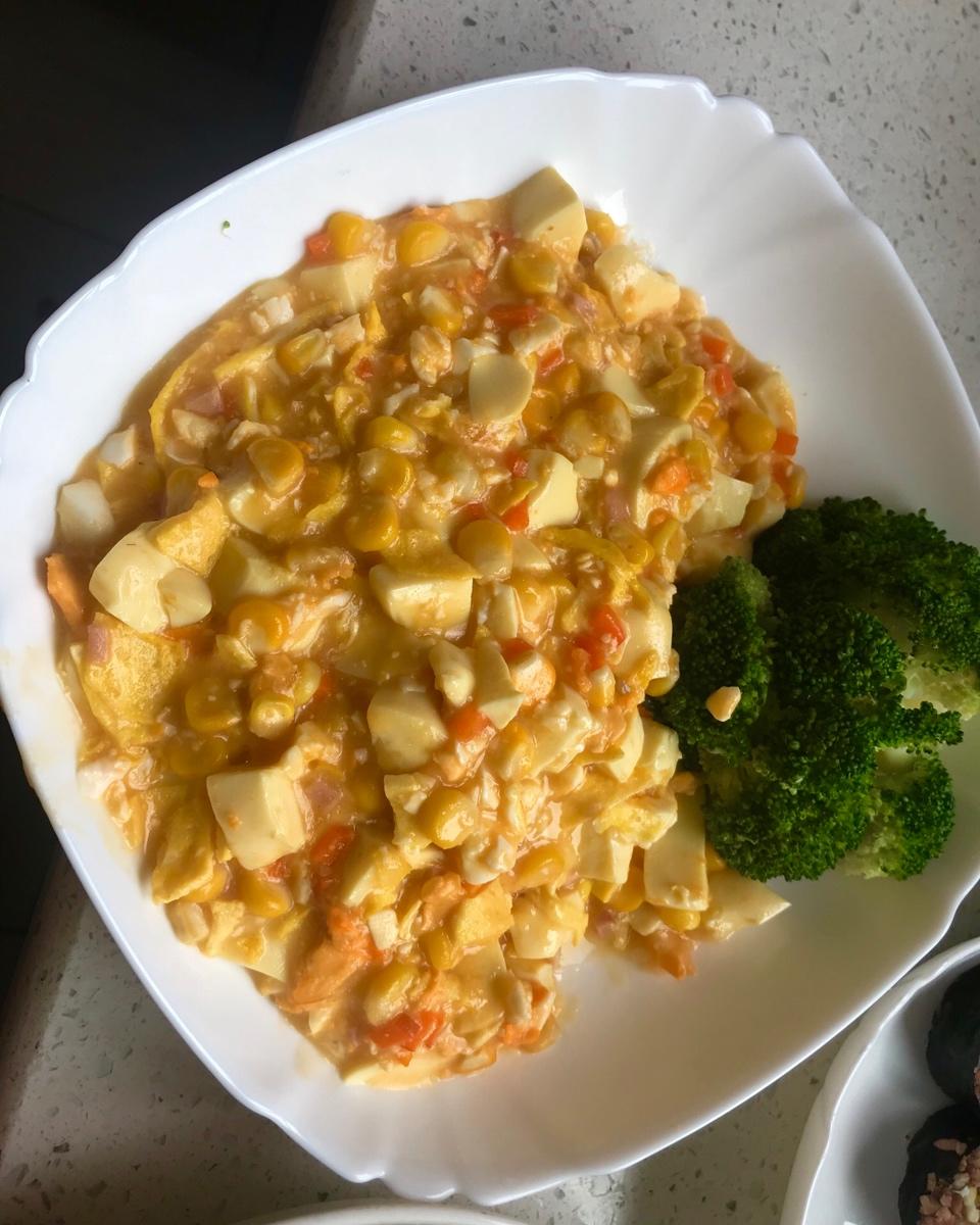 老丁的私房菜-蟹黄豆腐