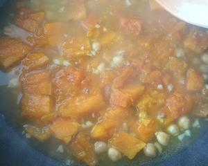 我的轻奢煮艺——烧汁南瓜茄子炖鹰嘴豆【健康一锅端】的做法 步骤5