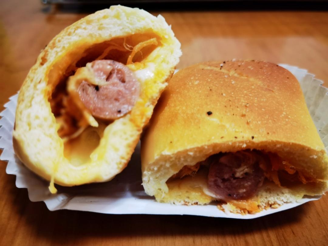 一次发酵·芝士肉松肠仔包·满分早餐面包