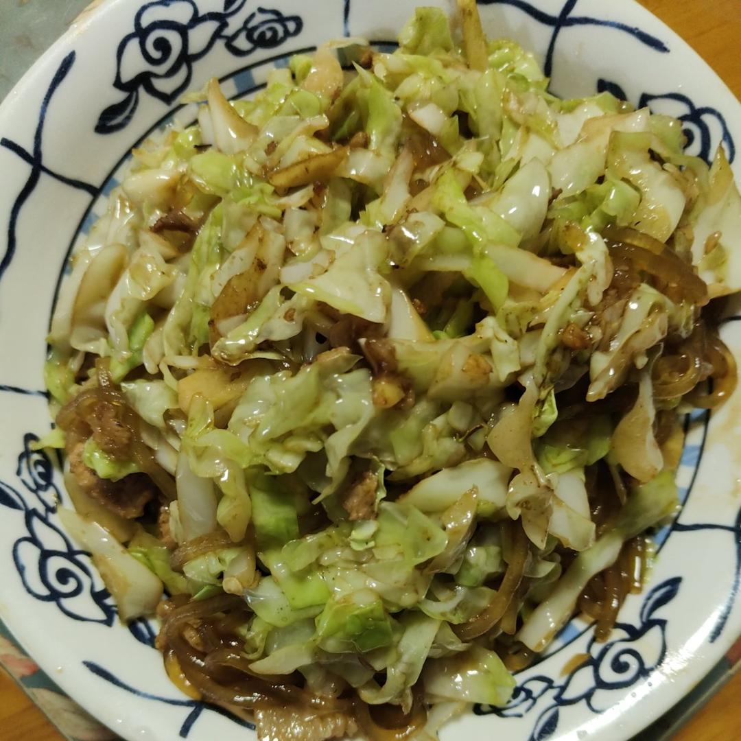 大厨教你“包菜炒粉条”不粘锅好吃的做法