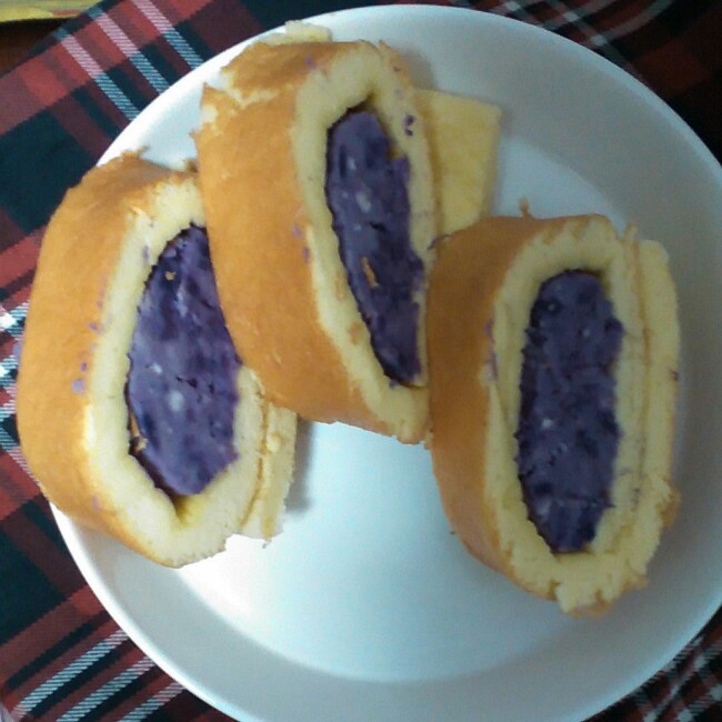 香芋紫薯蛋糕卷