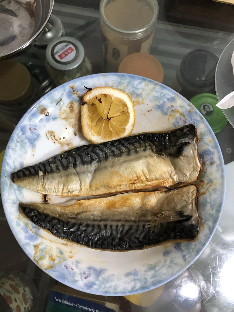 日式盐烤青花鱼