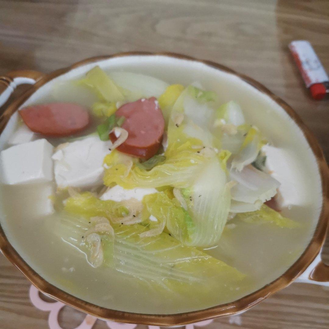 娃娃菜豆腐汤(鲜掉眉毛！)|跟做中附娃娃菜炖万物合集~