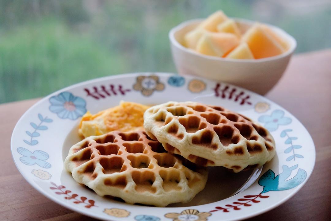 紫米华夫饼
