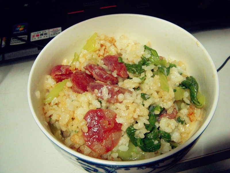 香肠青菜饭