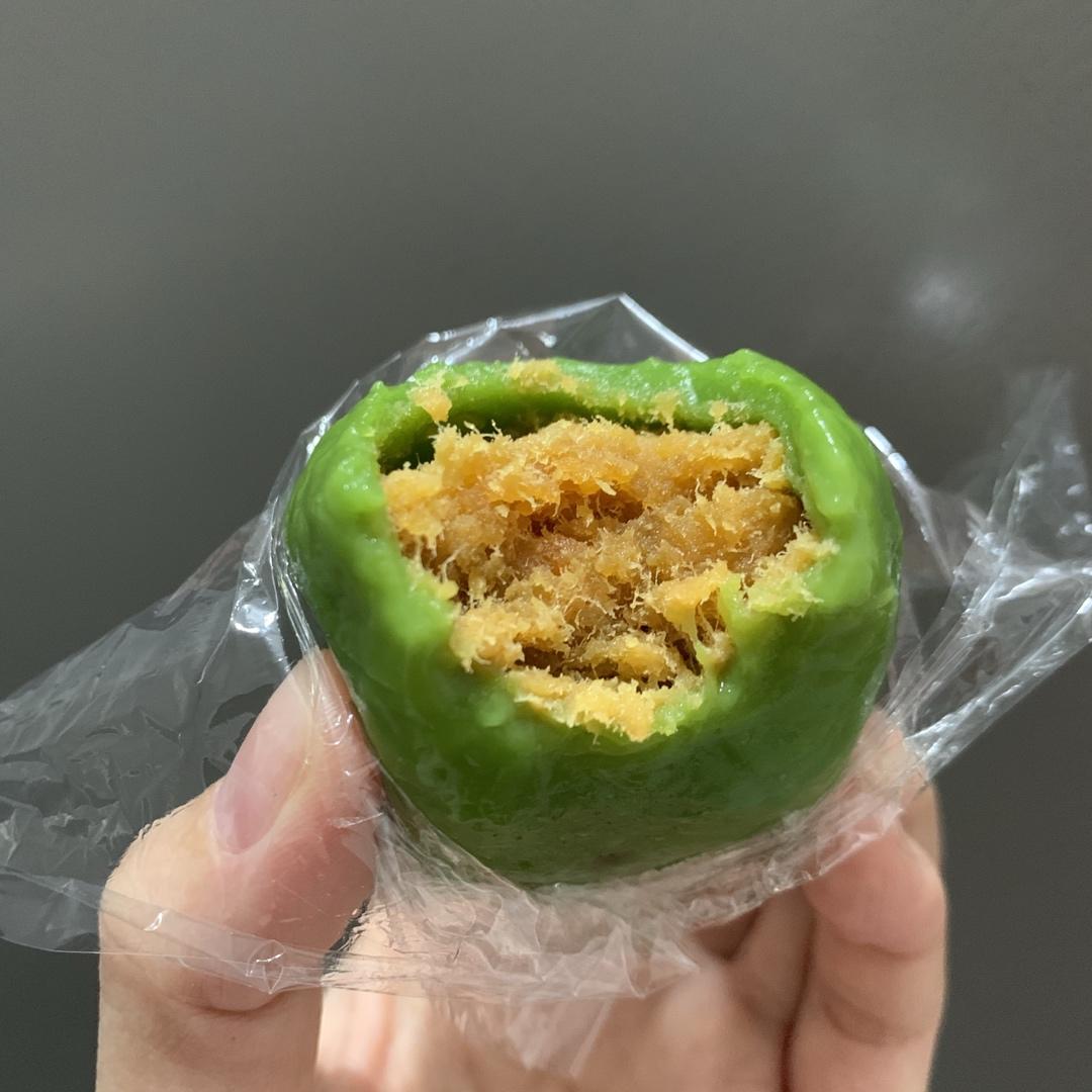 肉松青团