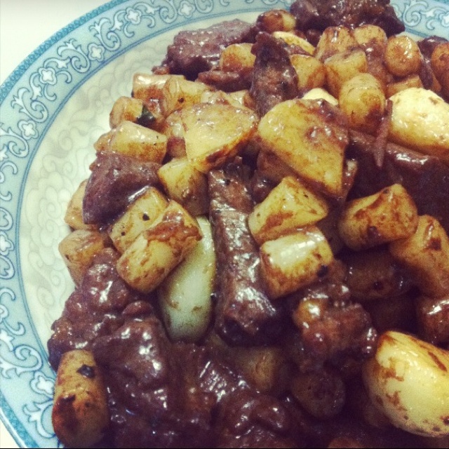 黑蒜子牛肉粒