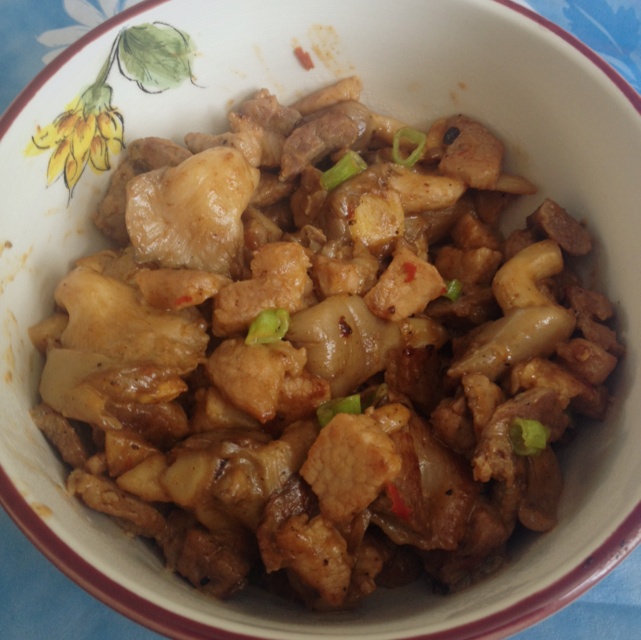 蘑菇炒肉片