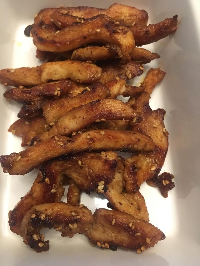 孜然鸡胸肉，低脂低卡好吃无压力。