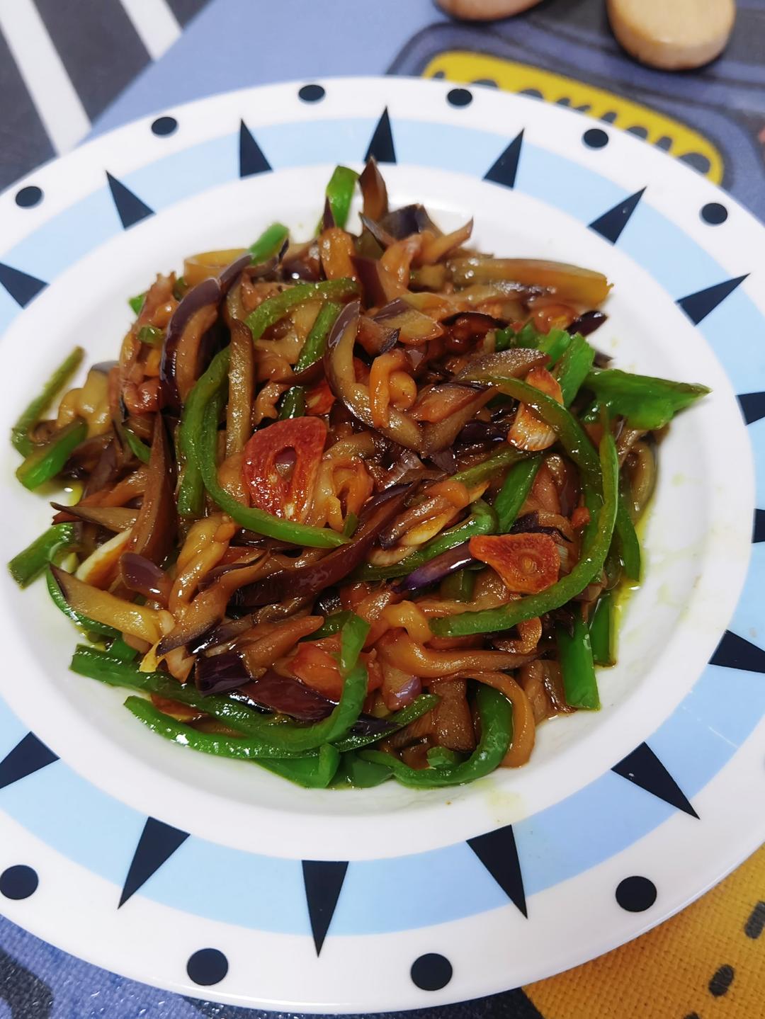 茄子炒小辣椒