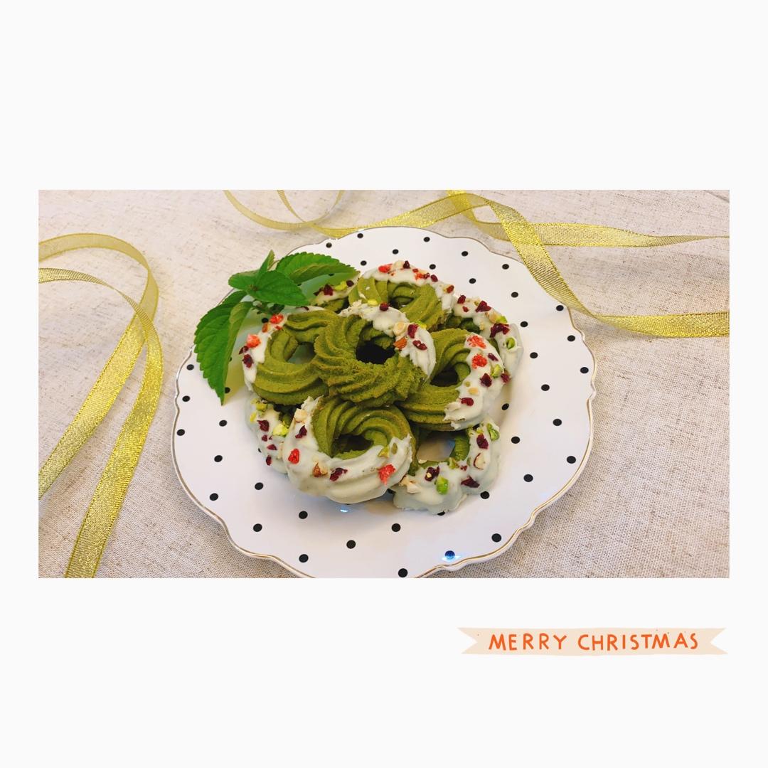 【圣诞】花环小曲奇 Christmas Wreath