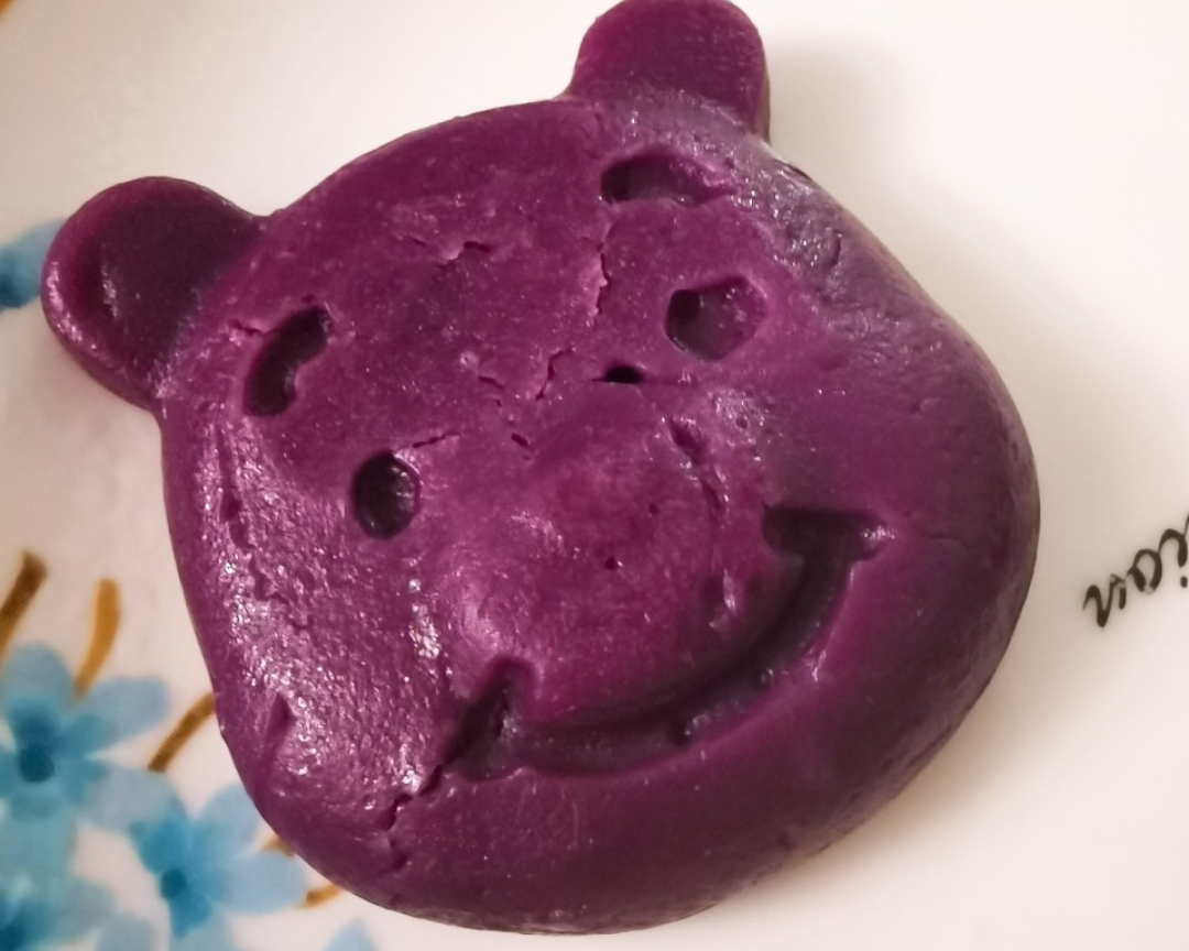 敏宝辅食—紫薯大米蒸糕的做法