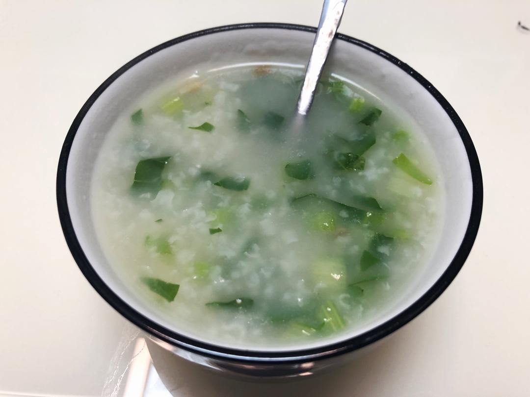 青菜瘦肉粥