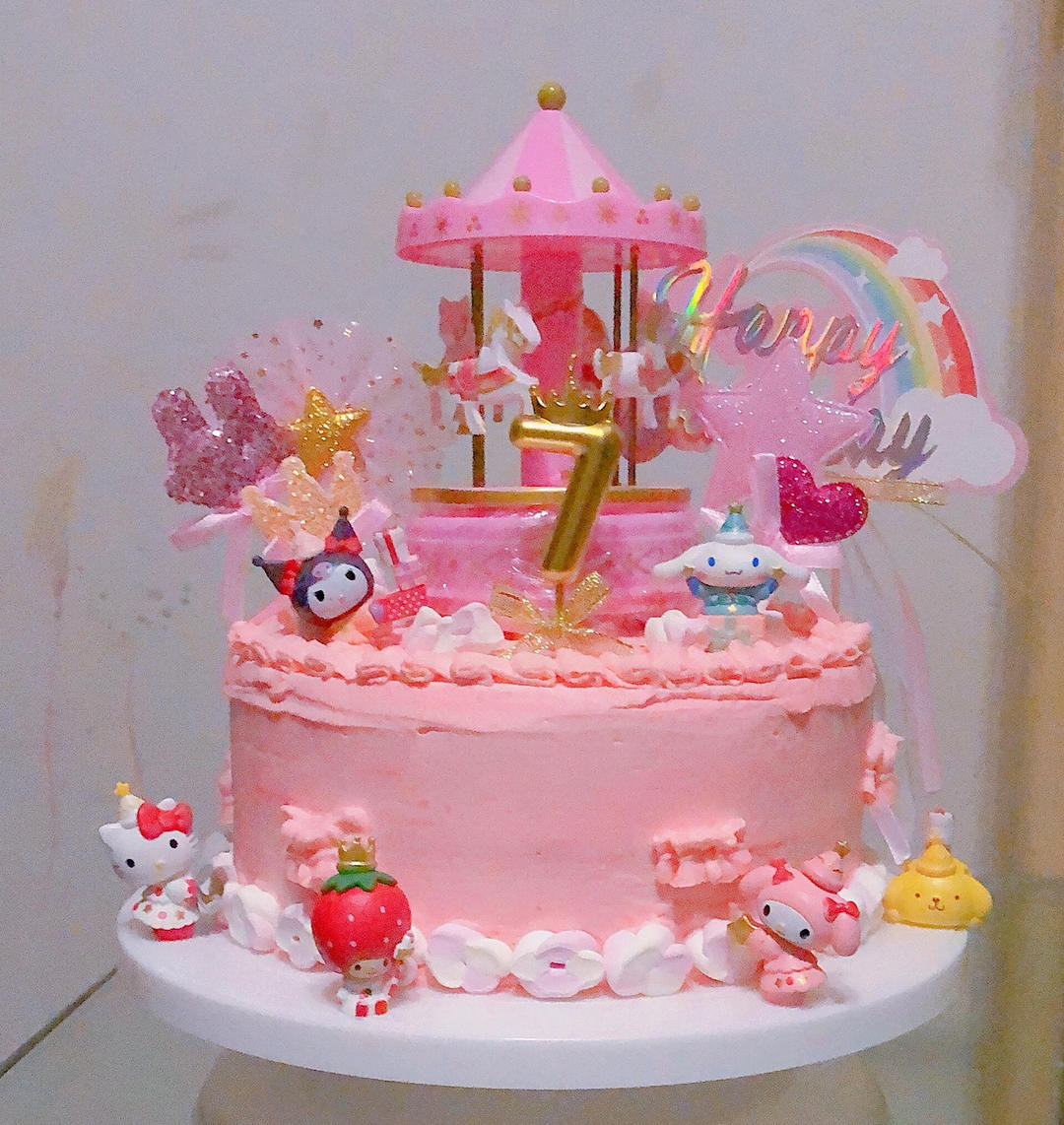 儿童 旋转木马生日蛋糕