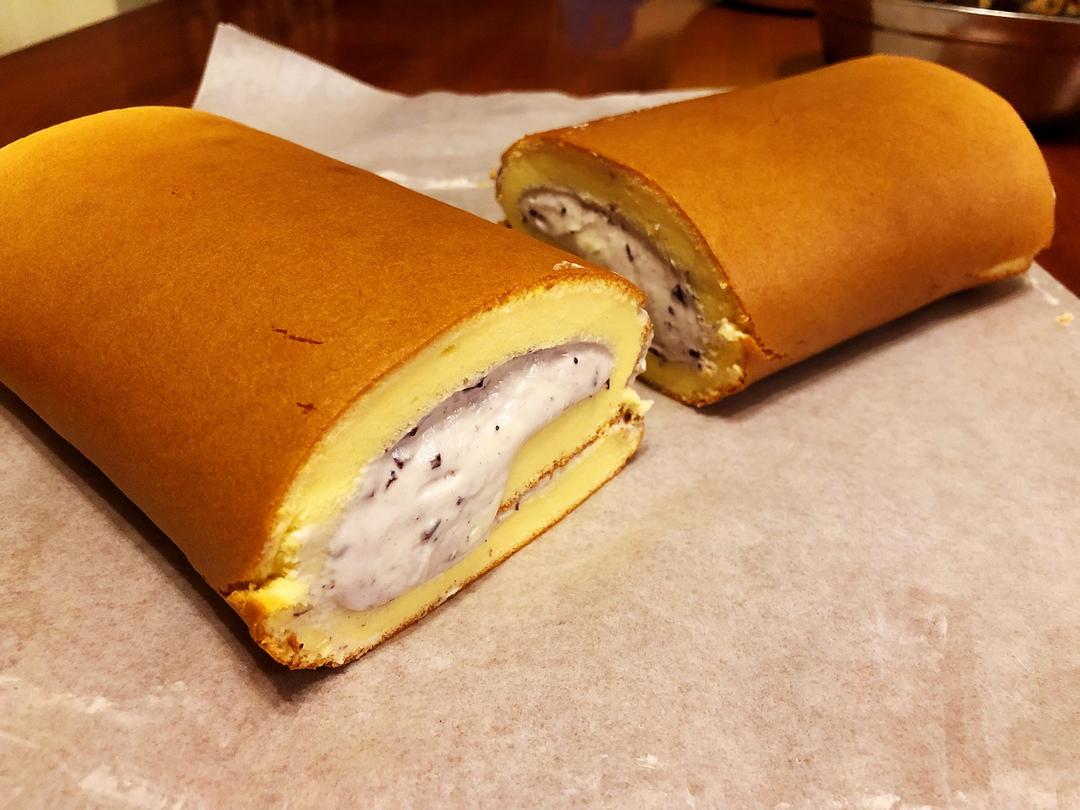 胖乎乎奶油芒果卷/不开裂不掉皮全过程详细图解烘焙视频/蛋糕篇6：「厚卷」