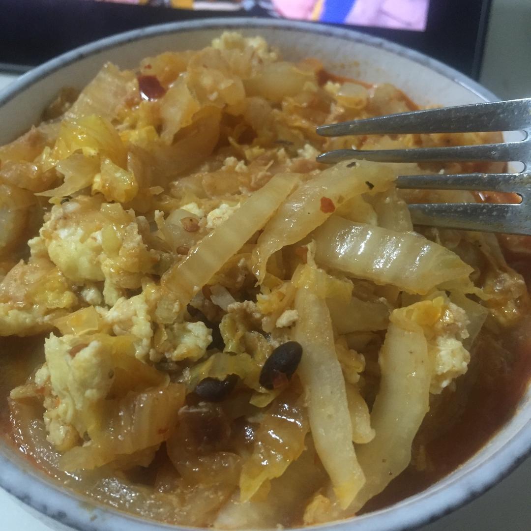 大白菜炒鸡蛋