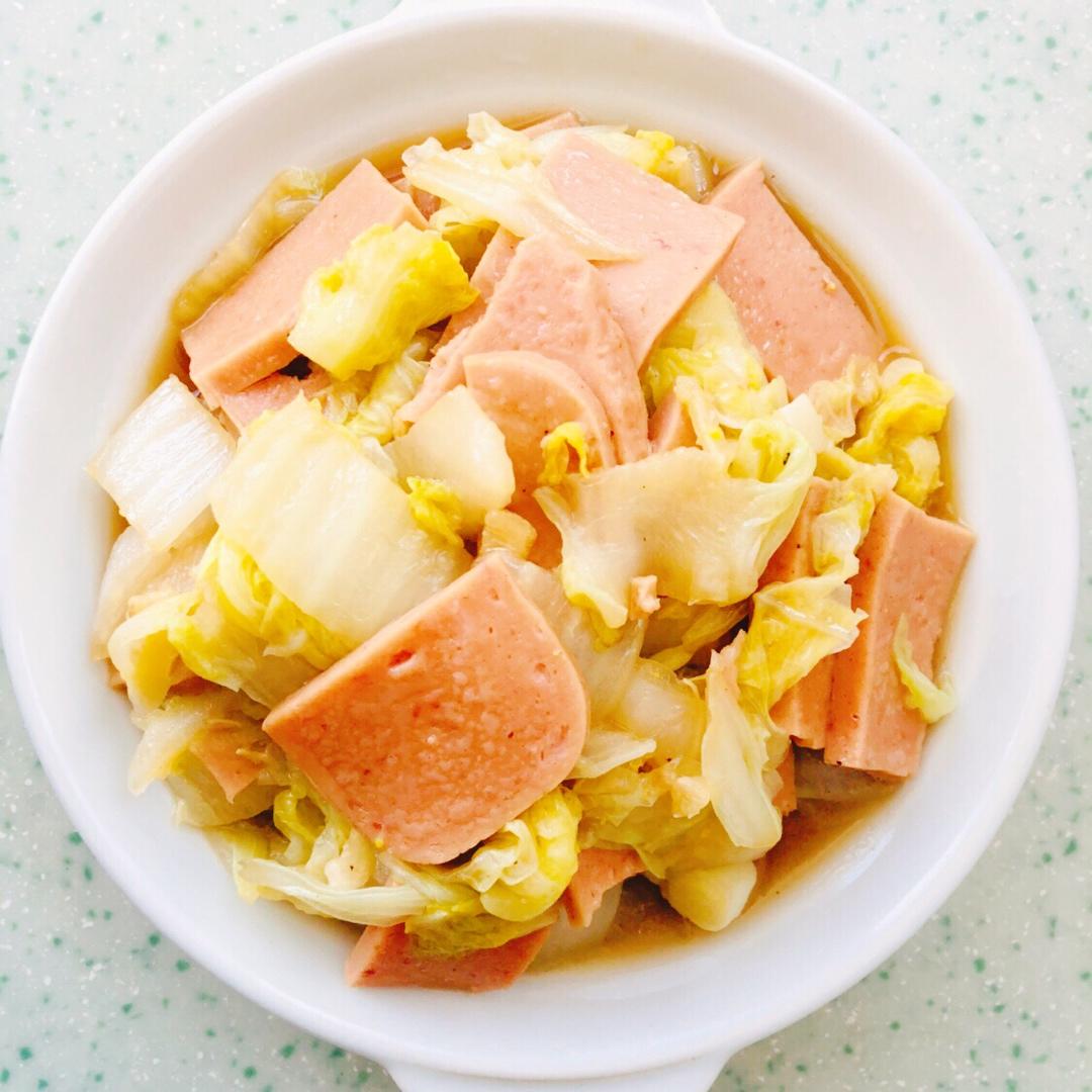 大白菜炖午餐肉