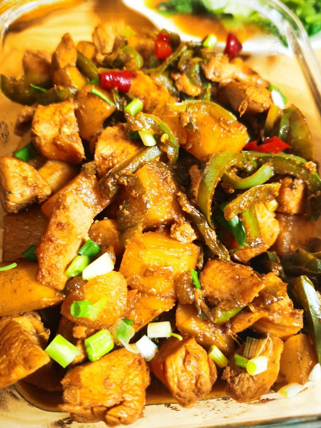 鸡肉菜谱6⃣️-大盘鸡（超简易家常版）