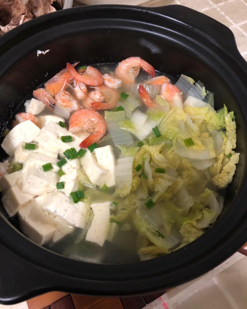 美味鲜虾豆腐汤