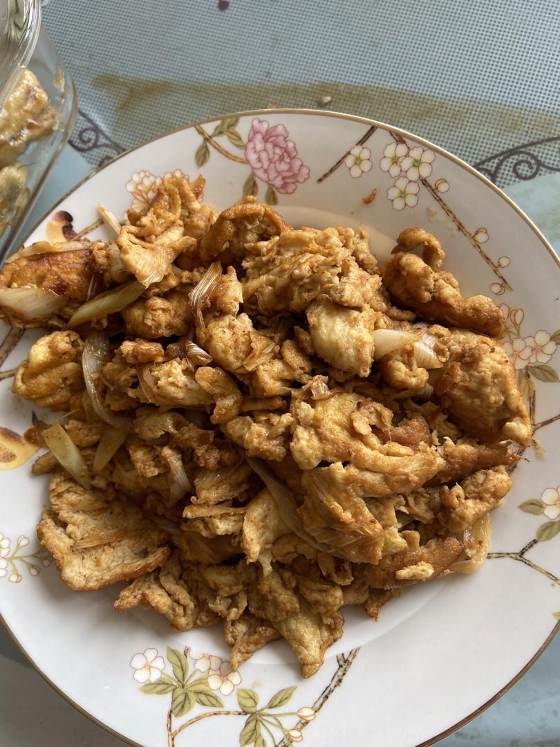 超简单的香葱炒大鹅蛋