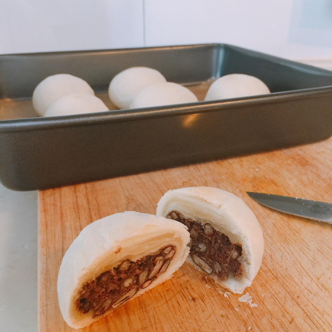 红豆酥饼（附油酥不测漏的办法）