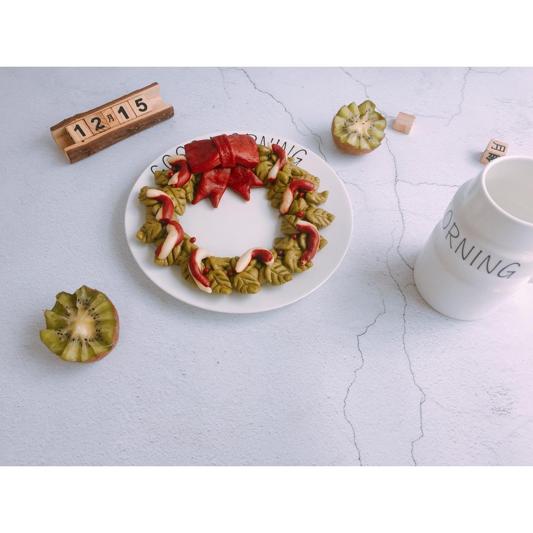 馒头版圣诞花环