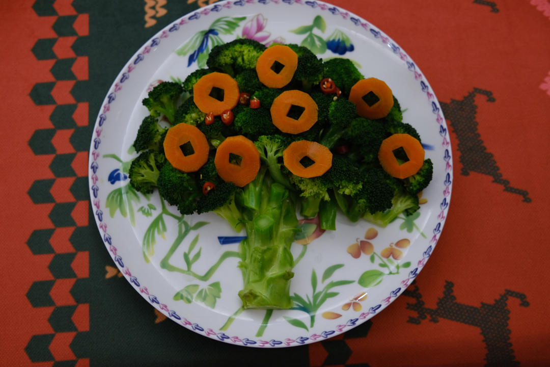 年夜菜之吉祥发财树（辣汁西兰花）