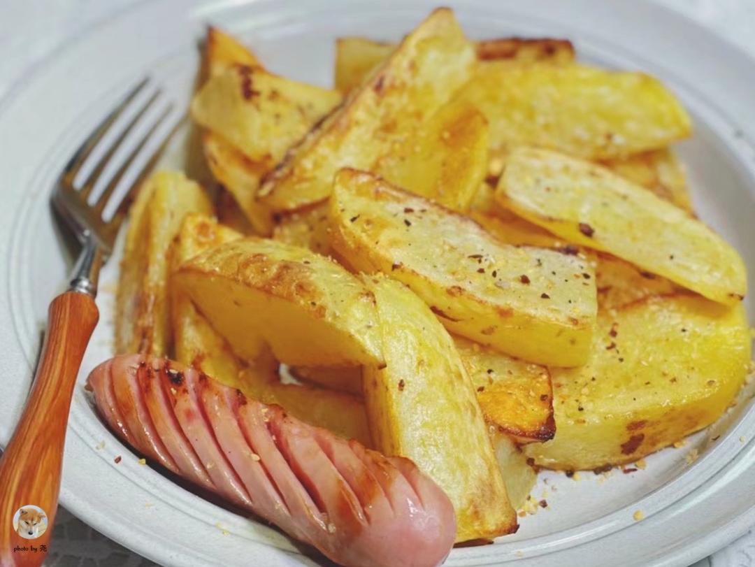 烤薯角的做法