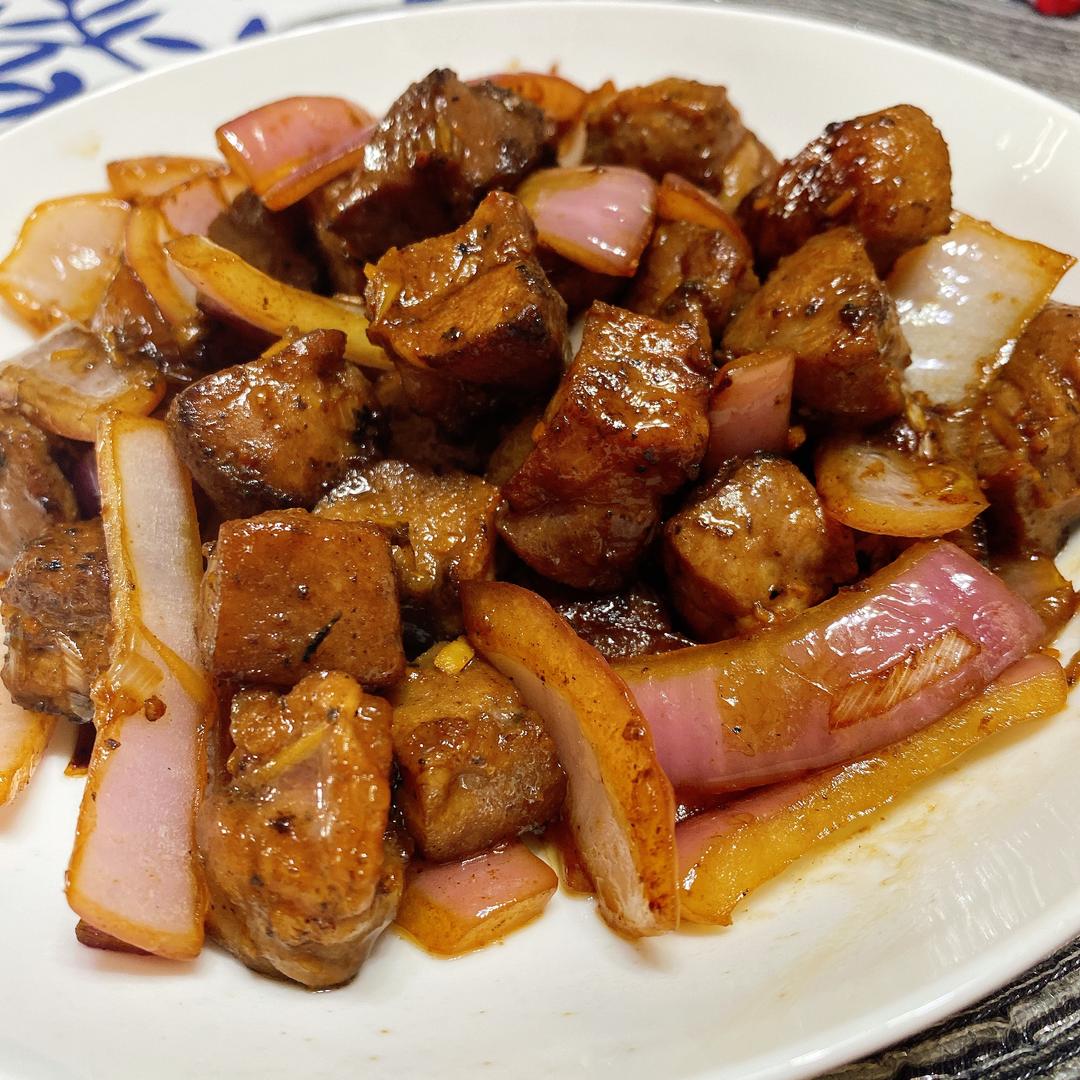 超级简单之“雪花牛肉粒”