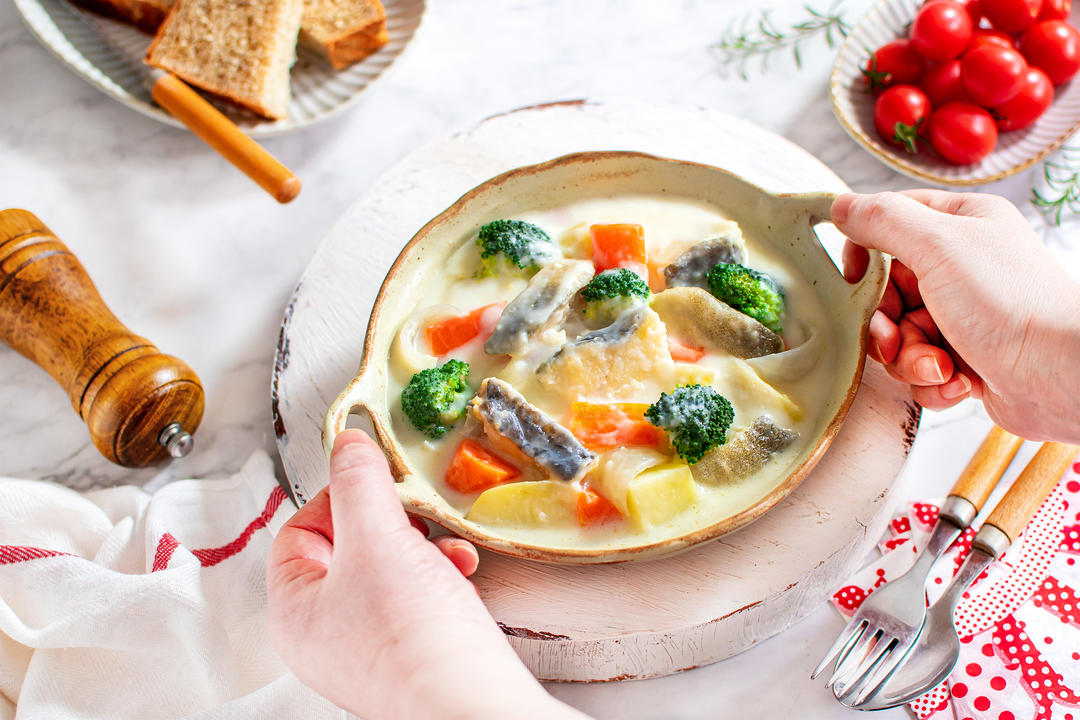 挪威北极鳕鱼奶香炖菜｜浓郁温暖 幸福感十足