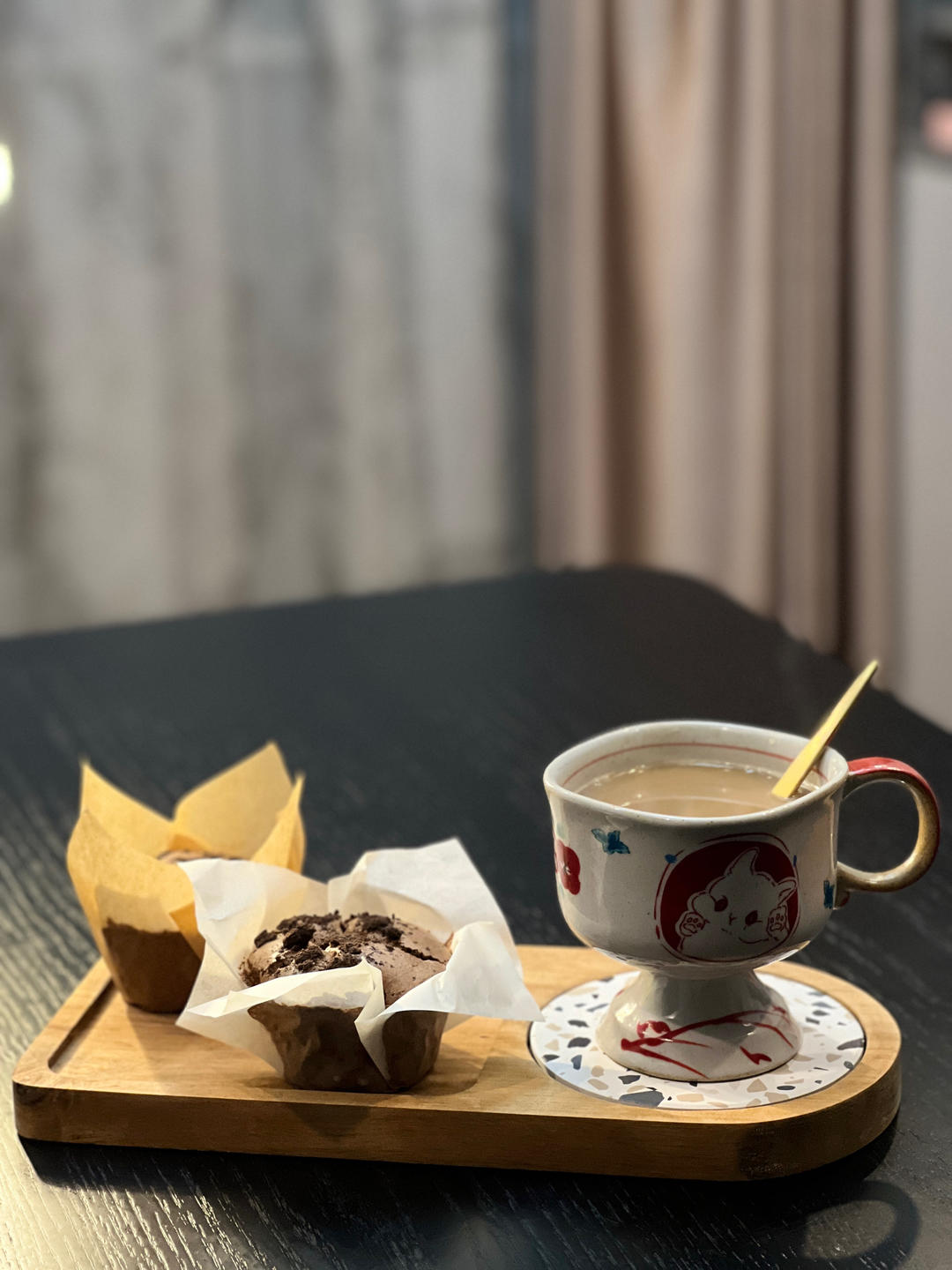 可可咖啡纸杯蛋糕