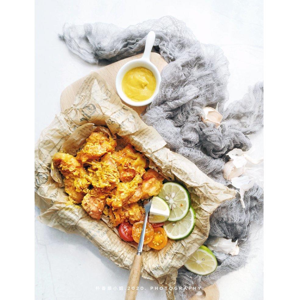 复刻韩食店的蜂蜜芥末脆皮炸鸡球(附酱汁调法)