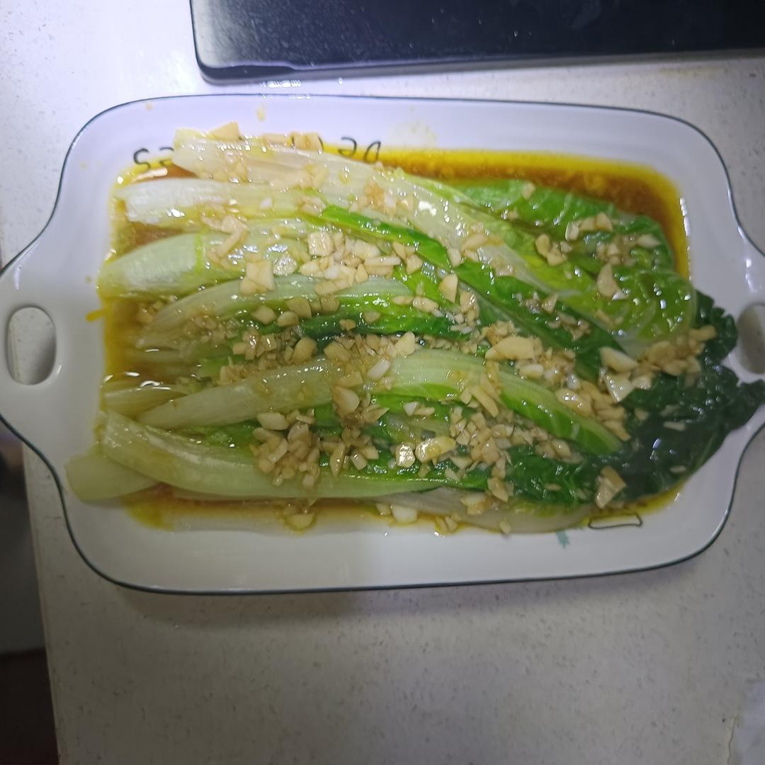 一点不输饭店的白灼罗马生菜