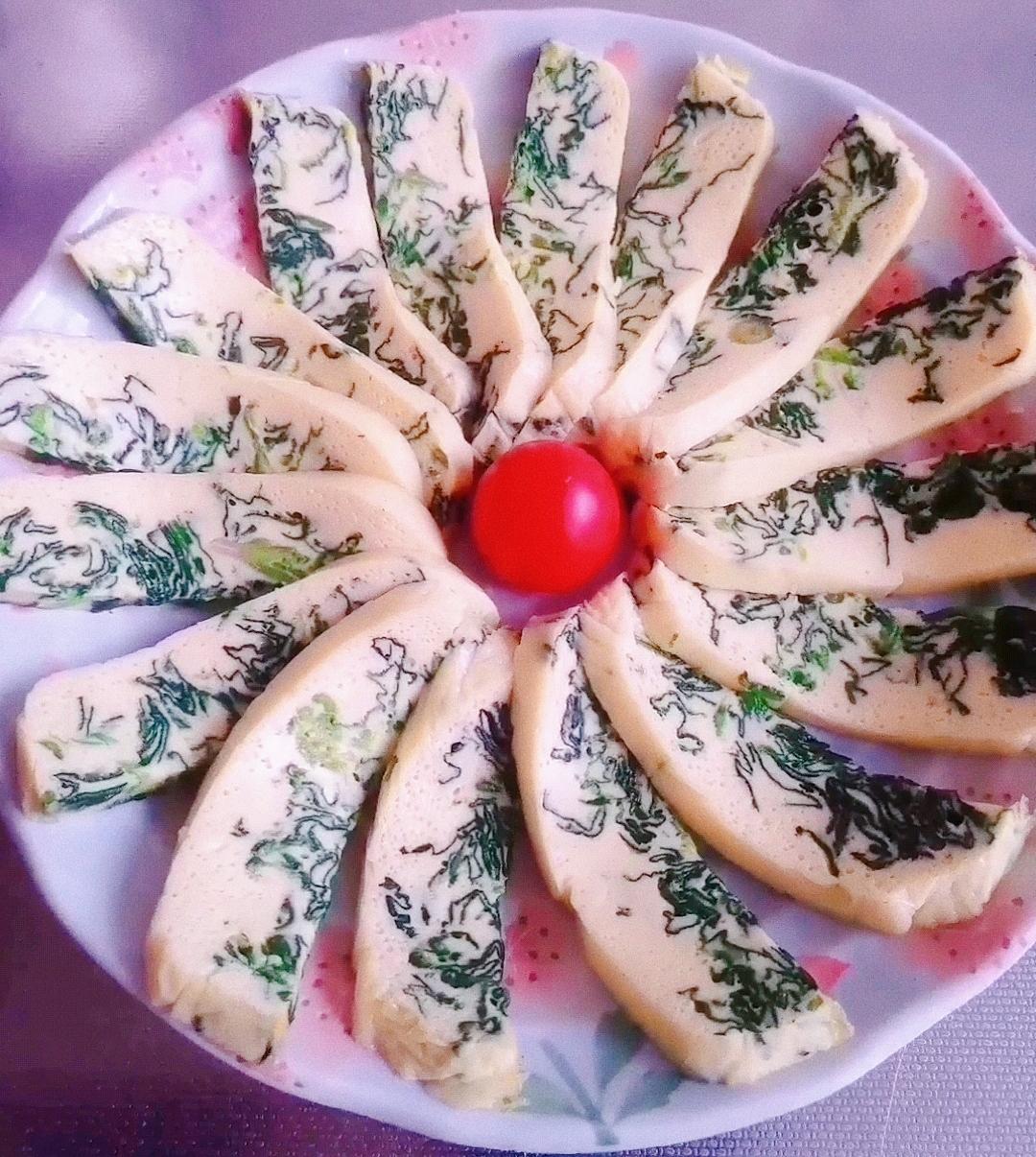 菠菜蒸蛋
