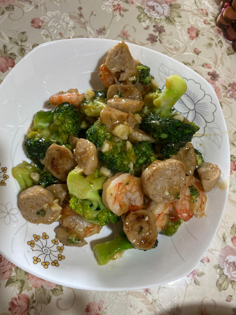 减肥去脂的西兰花炒虾仁