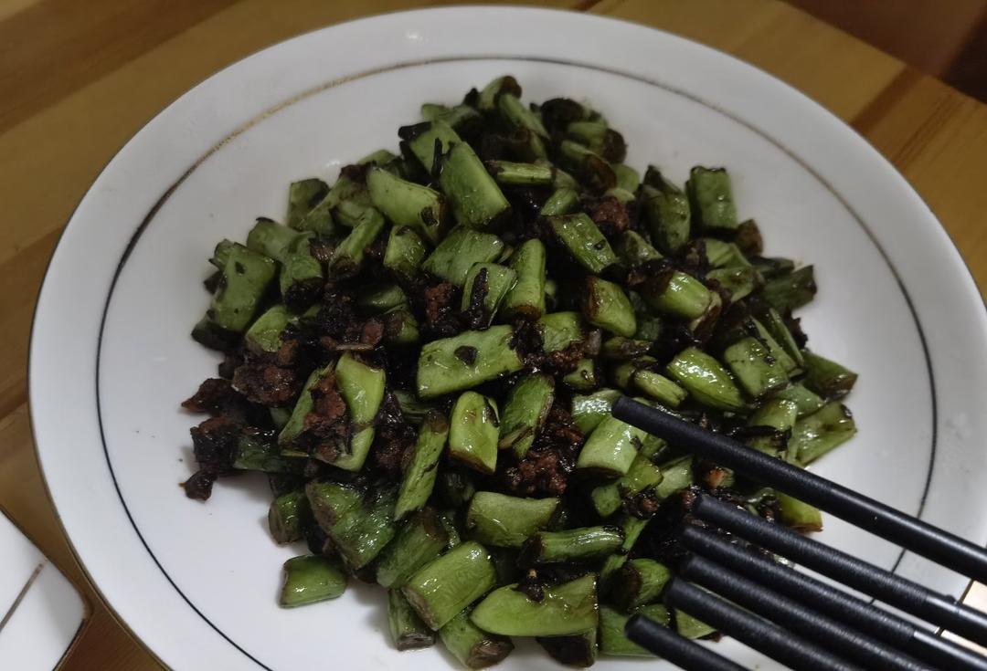 最喜爱的下饭菜！橄榄肉末四季豆