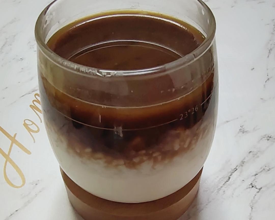 酸奶酒酿低因咖啡的做法
