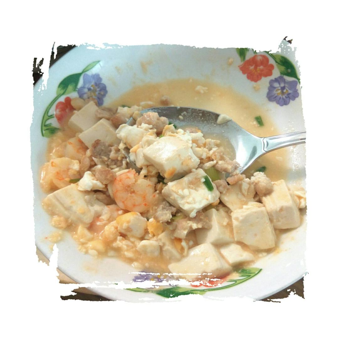 咸蛋烧豆腐～～孩子爱吃的下饭菜！