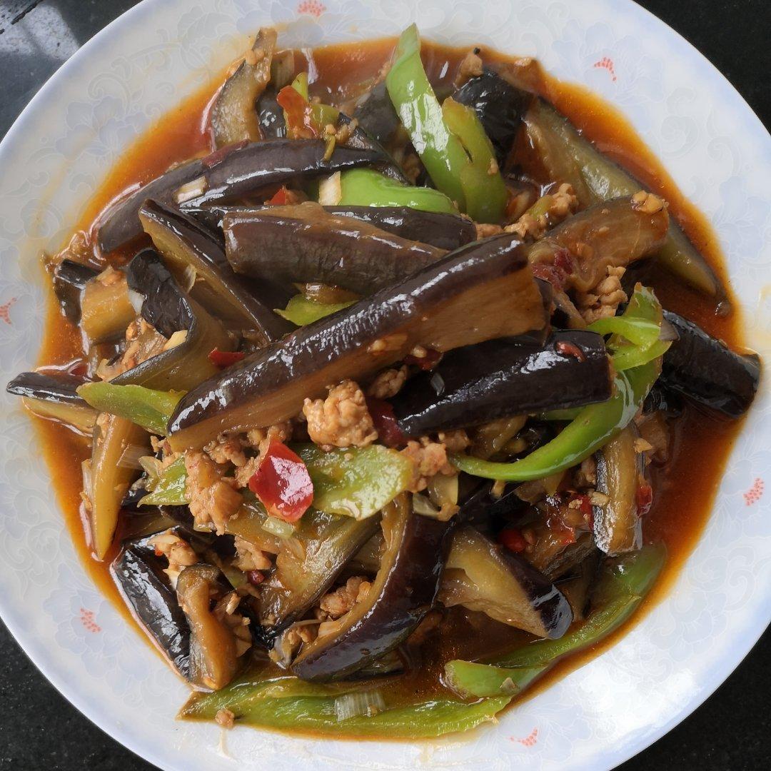 红烧肉沫茄子