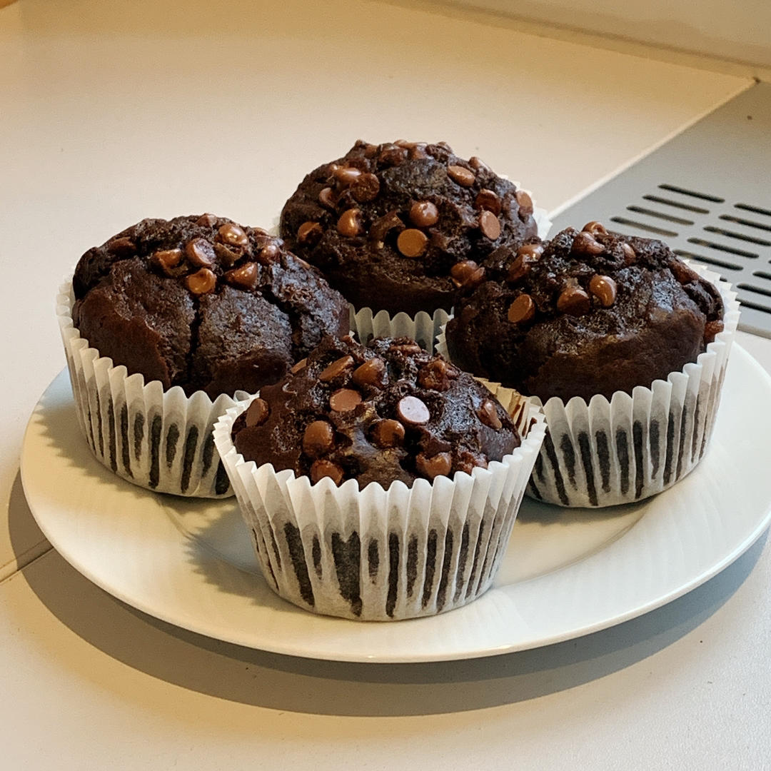 在家做巧克力蘑菇头麦芬蛋糕🍫