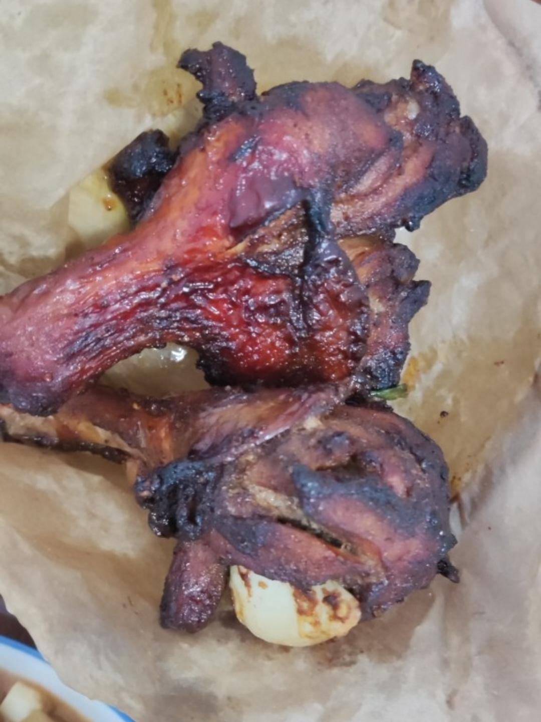 空气炸锅烤鸡腿，鲜嫩多汁