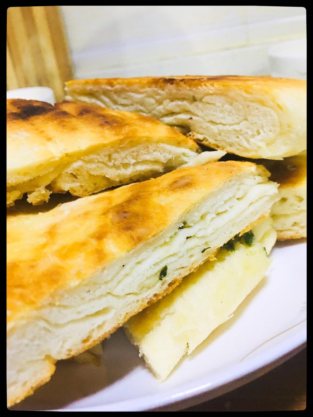 千层油酥葱花饼