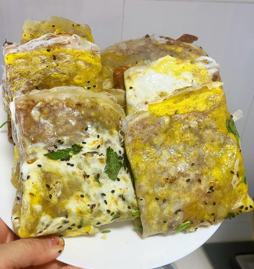 早餐—煎饼（自炸薄脆）