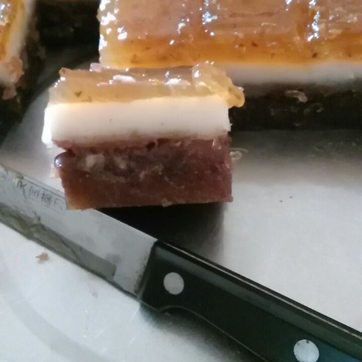 三色马蹄糕（桂花椰汁红豆糕）