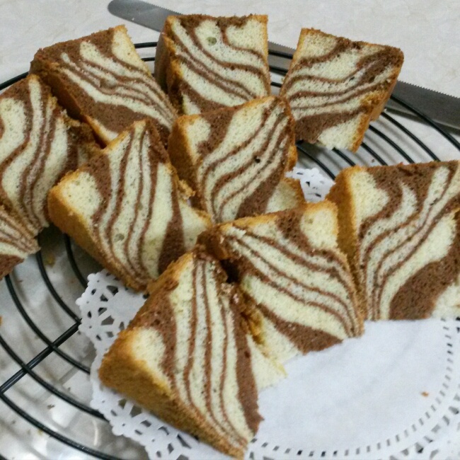 斑马纹戚风蛋糕