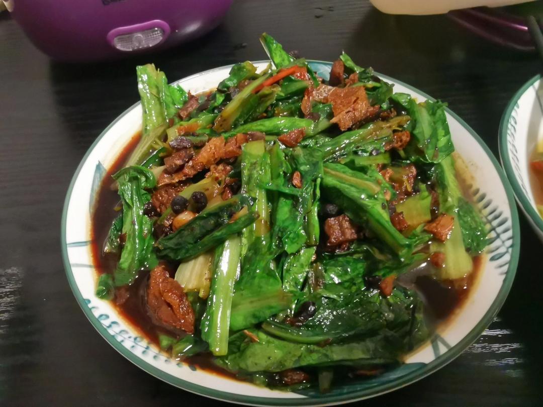 豆鼓鲮鱼油麦菜